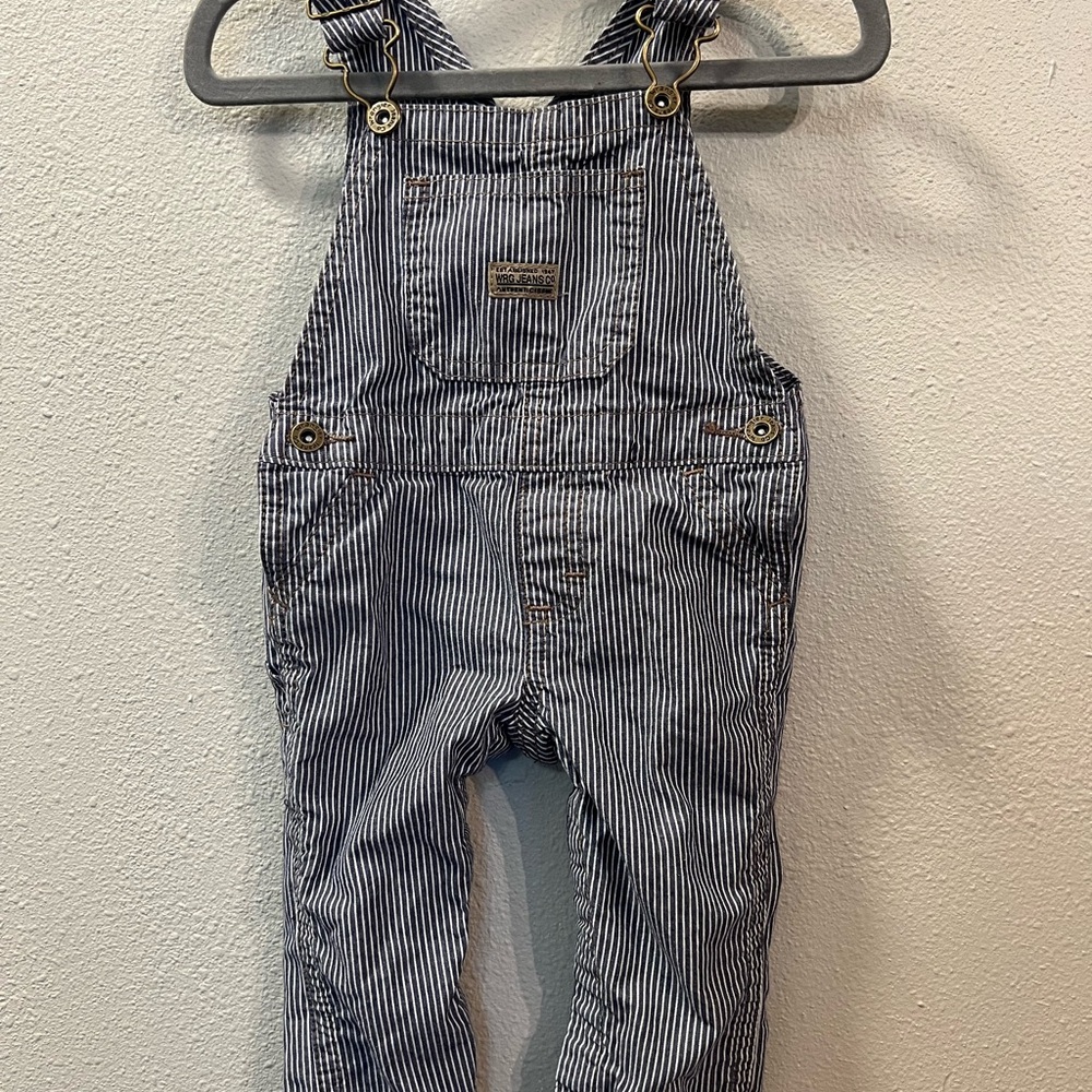 Wrangler Striped Infant Overalls